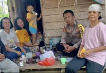 Jaga Kamtibmas, Bhabinkamtibmas Polsek Kayan Hilir Sambangi Warga Desa Binaan