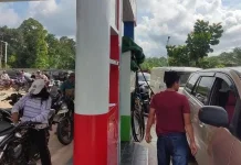 Pastikan Arus Lebaran Lancar, Polsek Nanga Taman Lakukan Pengamanan di SPBU