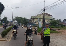 Aktivitas Kembali Normal, Satlantas Polres Melawi Gelar Ploting Point Pagi