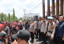 Pengamanan Sidang, Polres Sintang Turunkan Kekuatan Besar