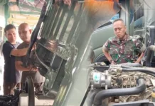 Korem 121/Abw Cek Kelengkapan Kendaraan Dinas