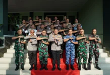 Danrem 121/Abw  Dampingi Pangdam XII/Tpr Terima Kunjungan Siswa Sespimti Polri