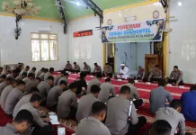Binrohtal Polres Melawi Upaya Perkuat Iman Personel