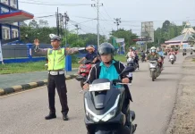 Cegah Lakalantas, Polres Sekadau Atur Lalu Lintas