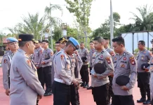 Cegah Judi Online, Propam Polda Kalbar Cek Handphone Personel