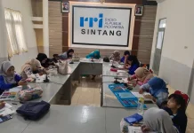 DWP RRI Sintang Gelar Lomba Mewarnai Gambar Kartini
