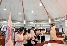 Pengurus OMK Paroki Maria Ratu Semesta Alam Periode 2026–2029 Resmi Dilantik