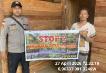 Polsek Bika Sosialisasi Cegah Karhutla