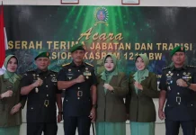 Danrem 121/Abw Pimpin Sertijab dan Tradisi Kasiops Kasrem 121/Abw