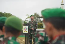 Kasrem 121/Abw  Berikan Pengarahan pada Prajurit dan PNS Korem