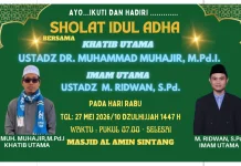 Masjid Al Amin Sintang Persiapan Sholat Idul Adha
