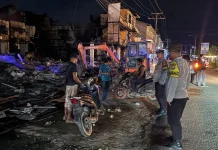 Polres Melawi Imbau Warga Tidak Berada di Lokasi Kebakaran Bangunan di Pinoh