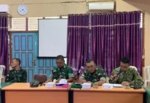 Kodim 1206/Putussibau  Lakukan Rapat Koordinasi Persiapan TMMD Perbatasan ke 129
