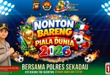 Polres Sekadau Adakan Nobar Piala Dunia 2026, Undang Masyarakat