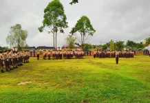 Perjusa SMPN 1 Binjai Hulu Jadi Ajang Uji Kenaikan Tingkat Pramuka Penggalang