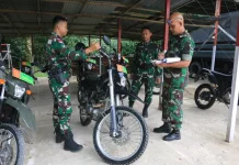 Wadan Kolakops Rem 121/Abw Pimpin Verifikasi Jajaran Satgas Pamtas RI-Malaysia