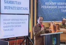 Belanja Pegawai Masih 39 Persen, Bupati Sintang Dorong OPD proaktif