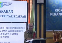 Sekda Sintang: Jangan Tambah Program Baru, Tuntaskan yang Belum Rampung