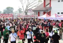 Meriahkan HUT Bhayangkara ke-80 Polres Kapuas Hulu Adakan Jalan Sehat dan Senam