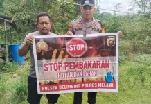 Polsek Sayan Ajak Masyarakat Jaga Hutan dari Karhutla