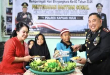 Polres Kapuas Hulu Menggelar Syukuran di Panti Asuhan