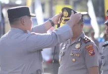 Puluhan Personel Polres Kapuas Hulu Menerima Kenaikan Pangkat