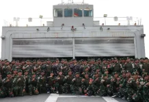 Danrem  121/ABW Melepas Keberangkatan Satgas Pamtas RI-Malaysia