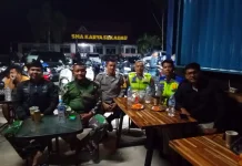Nobar Prancis vs Spanyol Kolaborasi Polisi, TNI, Bersama Warga Sekadau