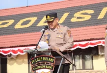 Kapolres Melawi Pimpin Upacara PTDH Tiga Personel