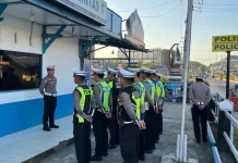 Tertib Lalu Lintas, Polres Melawi Gelar Strong Point dan Tindak Tegas Knalpot Brong