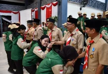 Bupati Sintang Lepas 35 Anggota Pramuka Sintang menuju Jambore Nasional XII