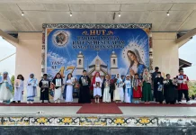 Cosplay Santo dan Santa Meriahkan HUT ke-47 Paroki Maria Ratu Semesta Alam