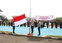 Upacara HUT ke-81 Kemerdekaan RI di Polres Sekadau Berlangsung Khidmad