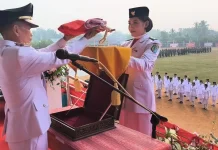 Upacara HUT ke-81 Kemerdekaan RI di Sintang Berlangsung Khidmad