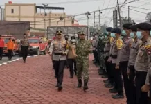 Apel Gelar Pasukan Operasi Kontingensi Aman Nusa II Karhutla Kapuas 2026