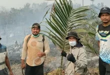 Lahan Warga di Desa Beloh Mulyo Hangus Terbakar