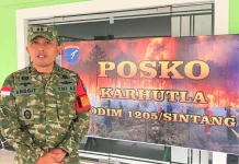 Hotspot Karhutla Menurun, Dandim Sintang Tekankan Kecepatan Respons dan Sinergi