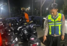 Polres Sekadau Jaring 13 unit Sepeda Motor Menggunakan Knalpot Brong