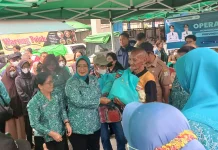 TP PKK Kalbar Gelar Operasi Pasar di Sintang, Ratusan Paket Sembako Disubsidi