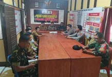 Polsek Menukung Gelar Rakor Penanggulangan Karhutla