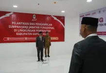 Sekda Kapuas Hulu Lantik Tiga ASN dalam Jabatan Fungsional