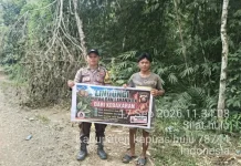 Polsek Silat Hulu Ingatkan Warga Larangan Membuka Lahan dengan Cara Membakar