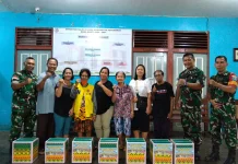 HUT TNI Ke-81, Kodim 1206/Putussibau Salurkan Bansos ke Yayasan GKMI Maranata