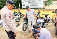 Polsek Putussibau Selatan Tertibkan Knalpot Brong Dikalangan Pelajar