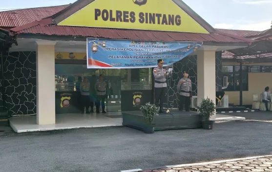 Polres Sintang Gelar Pasukan Operasi Ketupat 2026