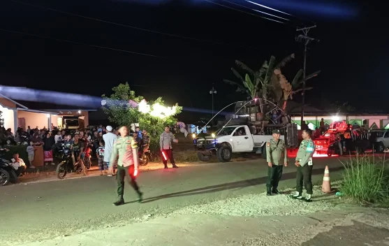 Polsek Binjai Hulu Amankan Jalannya Pawai Takbir Keliling Sambut Idulfitri 1447 H