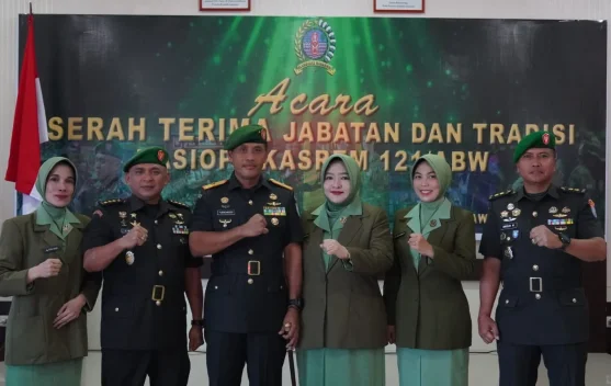Danrem 121/Abw Pimpin Sertijab dan Tradisi Kasiops Kasrem 121/Abw