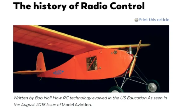 Mengenal Sejarah Radio Control