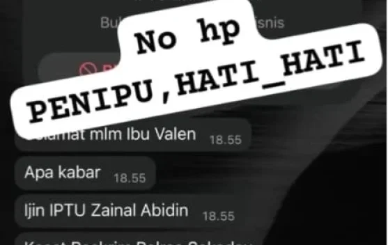 Nomor WA Catut Nama Kasat Reskrim Polres Sekadau, Polisi Minta Warga Tak Terkecoh