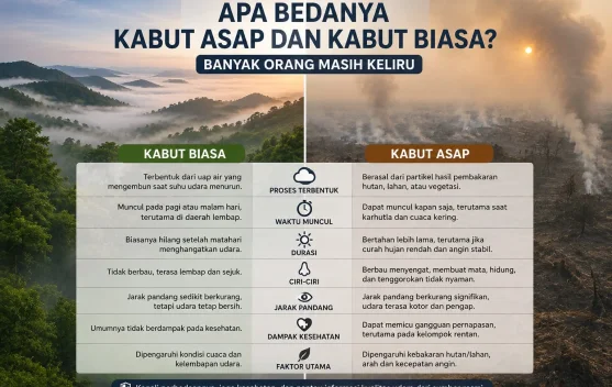 Apa Bedanya Kabut Asap dan Kabut Biasa?